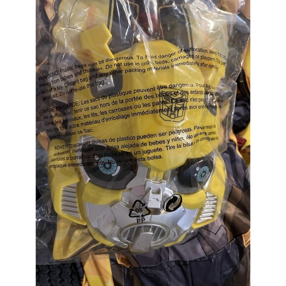 TRANSFORMERS Bumblebee Costume 3T 4T Child Deluxe Licensed Kids Disguise NEW - Picture 6 of 6